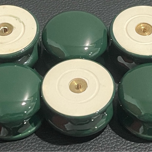 BNIB Green Ceramic door knobs for cabinets or dressers- 1.5” Circumference MT5 - Picture 4 of 5